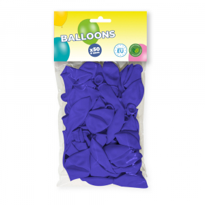 Sachet de 50 ballons bleu foncés