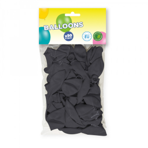 Sachet de 50 ballons noirs