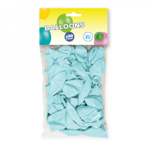 Sachet de 50 ballons bleu clair