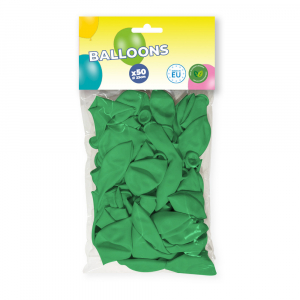 Sachet de 50 ballons vert foret