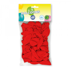 Sachet de 50 ballons rouges
