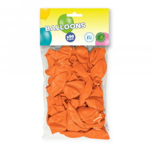 Sachet de 50 ballons oranges