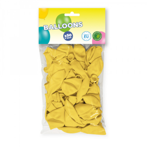 Sachet de 50 ballons jaunes