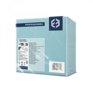 Paquet de serviettes airlaid en papier bleu clair