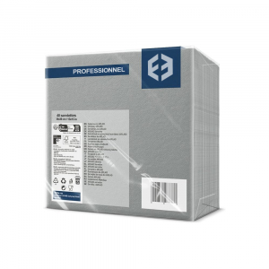 Paquet de serviettes airlaid en papier grises