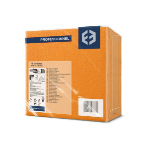 Paquet de serviettes airlaid en papier couleur mandarine