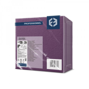 Paquet de serviettes airlaid en papier couleur prune