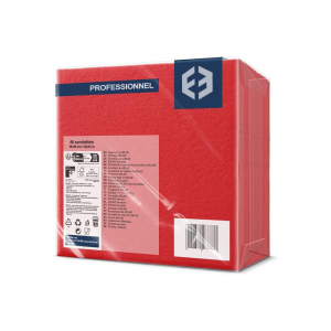 Paquet de serviettes airlaid en papier rouges