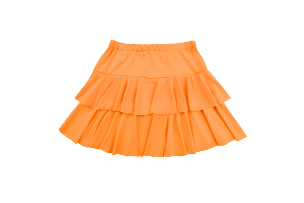 mini jupe orange fluo