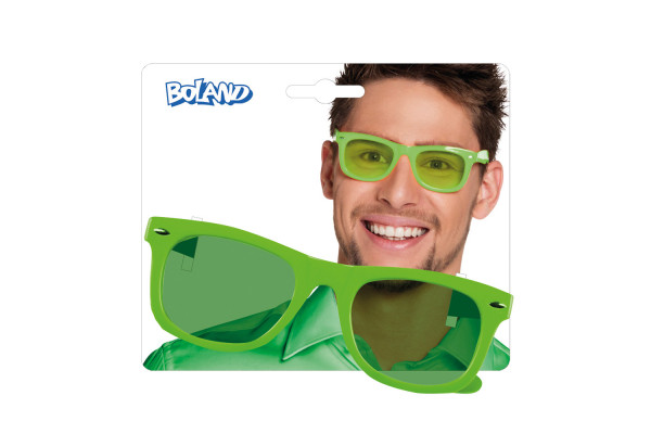 lunettes vertes fluo pack