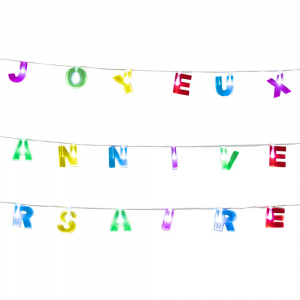 guirlande lumineuse anniversaire