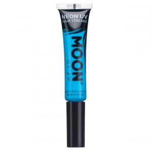 peinture cheveux fluo bleu