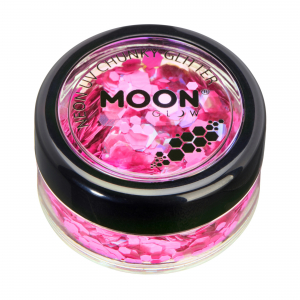 Paillettes fluo chunky rose