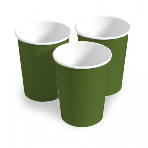 Gobelet en plastique de 20 cl vert olive