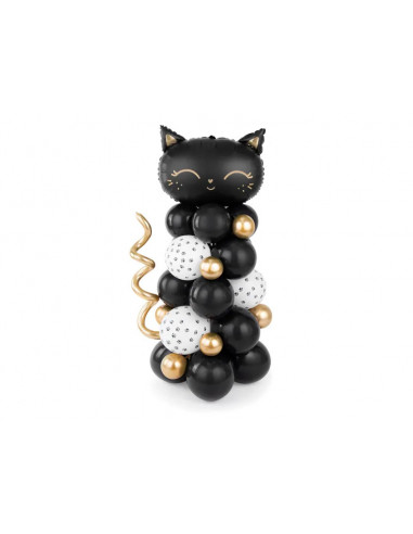 bouquet ballons chat noir