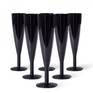 Groupe de flûtes polypro incassables noires