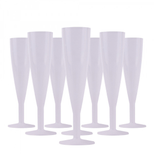 groupe de flûtes polypro incassables transparentes