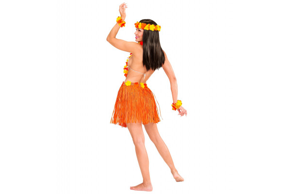 déguisement hawaïenne orange