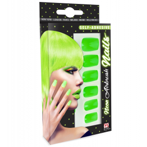 Faux ongles vert fluo