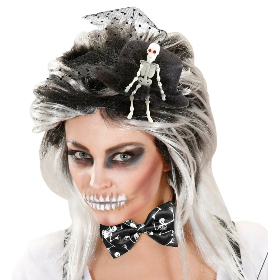 Cravate Et Nœud Papillon Halloween Motif Sang - Unisexe Adulte - Pour Costume, Fête Déguisée, Carnaval