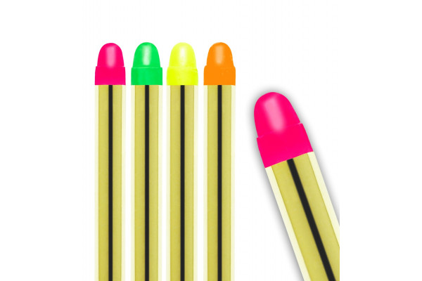 Mini crayons de couleurs fluo