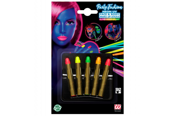 Mini crayons de couleurs fluo