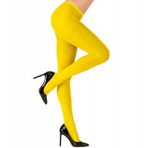 Collants grande taille jaune fluo