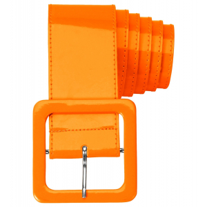 Ceinture orange en vinyle