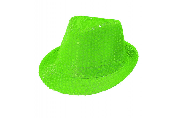 Chapeau vert fluorescent