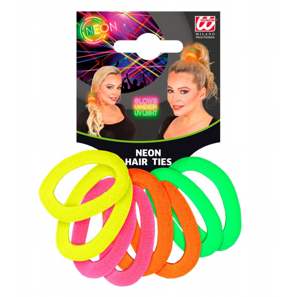 Scrunchie élastique à Cheveux Années 80 - Pour Femme Et Fille - 100% Polyester - Couleurs Au Choix