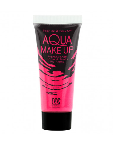 tube maquillage rose fluo