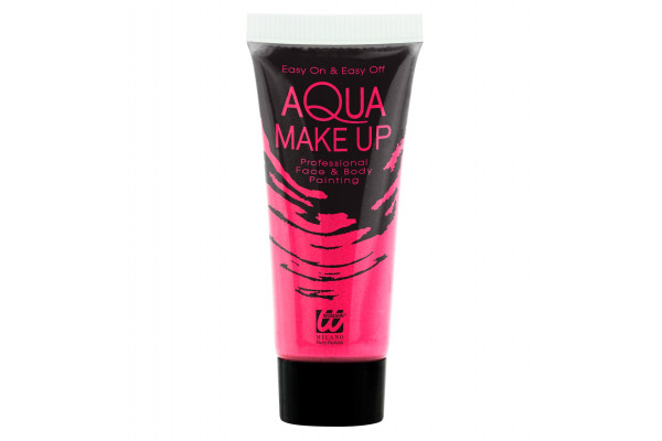 tube maquillage rose fluo