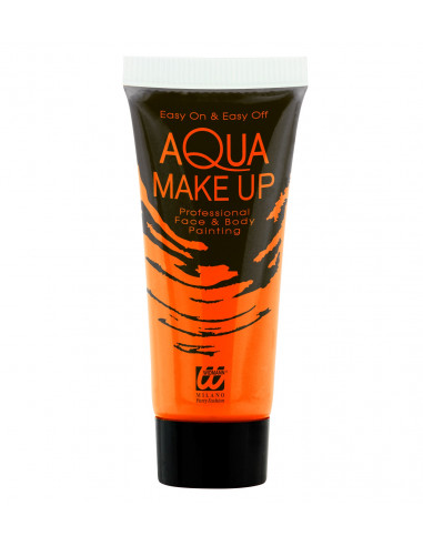 tube maquillage orange fluo