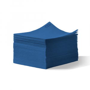Pile de 100 serviettes cocktail sun ouate en papier 20x20 cm bleu marine