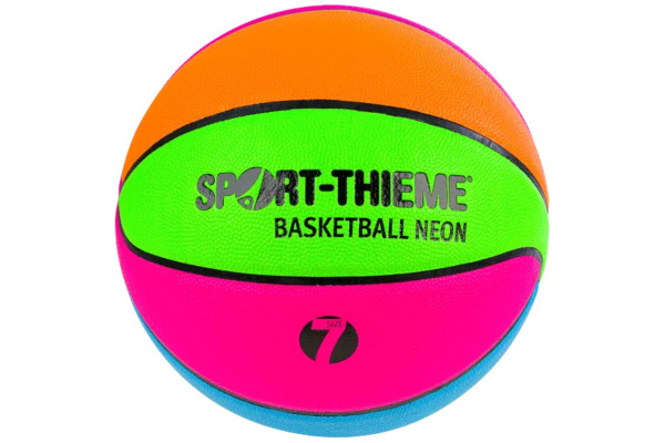 Ballon de basket fluorescent multicolore
