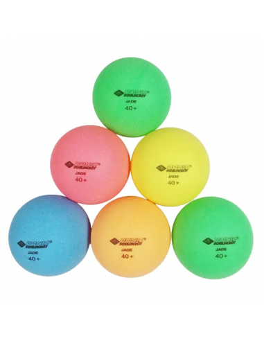 Lot de 6 balles de ping pong fluo