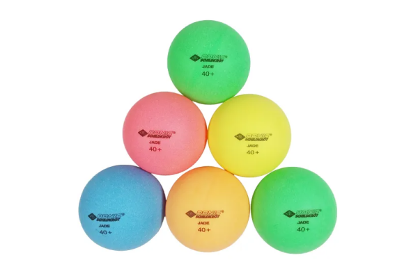 Lot de 6 balles de ping pong fluo