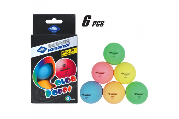 Lot de 6 balles de ping pong