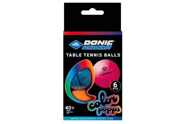 6 balles de ping pong