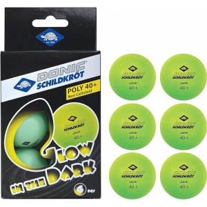 Lot de 6 balles de ping pong fluo