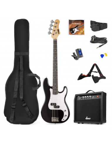 Pack guitare basse noire