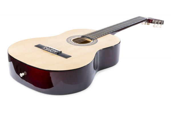 pack guitare classique bois naturel