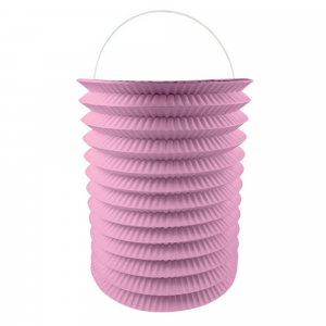 lampion en papier rose