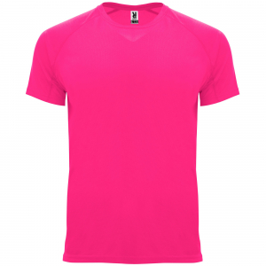 T-shirt rose fluo polyester