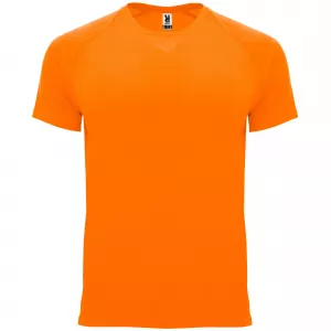 T-shirt manche courte orange fluo