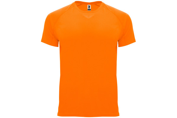 T-shirt manche courte orange fluo