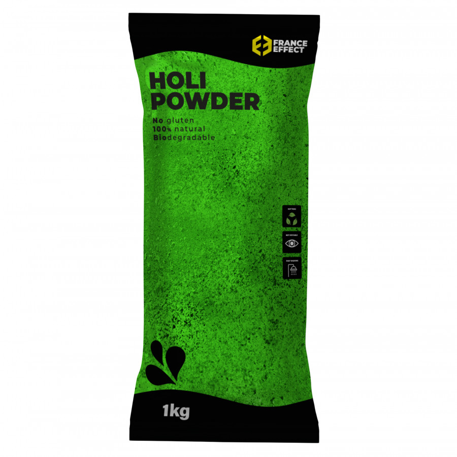 Poudre Holi Vert - Sachet de 1kg