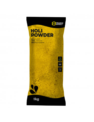 poudre holi jaune