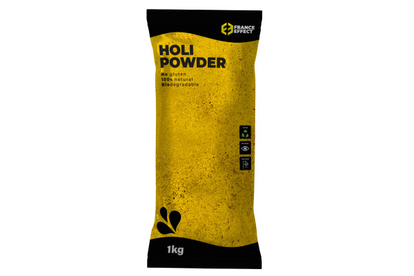 poudre holi jaune