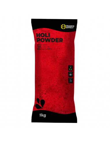 sachet de 1kg de poudre holi rouge